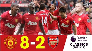 UNITED 82 ARSENAL  On This Day 28 August 2011  Extended Highlights  Manchester United Classics [upl. by Brendin]