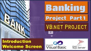 Banking vbnet project P1 with source code explanation download  how to make visual basic project [upl. by Ileray]