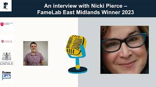 Podcast FameLab East Midlands Final 2024 Interview with Winner Nicki Pierce [upl. by Hcra856]