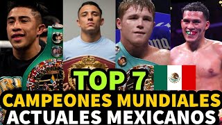 TOP 7 DE LOS MEJORES 🇲🇽CAMPEONES ACTUALES DEL BOXEO MEXICANO [upl. by Neerod487]