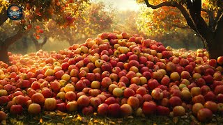 Billions of Cider Apples Harvested in America Inside the Apple Farming Process for Cider Production [upl. by Haliehs748]