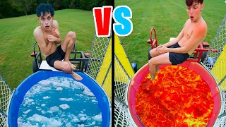 HOT vs COLD DUNK TANK Challenge [upl. by Maurilla]