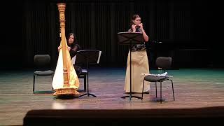 Narthex for flute and Harp by Bernard Andres [upl. by Acinna]