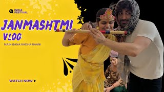 Radha Ban Gayi  My Janmashtmi Transformation  Krishna Leela Vlog😂janmashtamispecial [upl. by Chic]