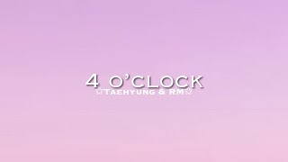 4 o’clock English Karaoke Short Version [upl. by Eastman]