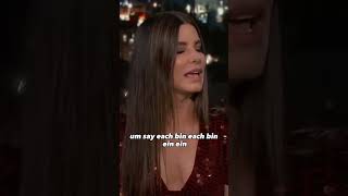 Does Sandra Bullock speak German language fluently shorts sandrabullock interview celebrities [upl. by Zenda]