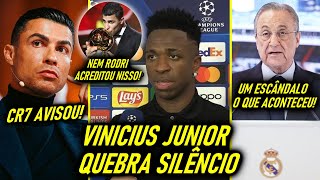 VINI JR QUEBRA SILÊNCIO sobre BOLA de OURO  OLHA o MUNDO DO FUTEBOL REVOLTADO [upl. by Urion]