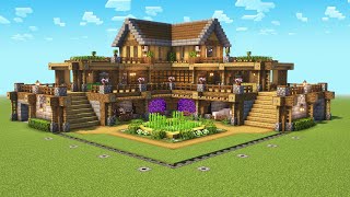 Minecraft Ultimate Survival House Tutorial [upl. by Aiyt]