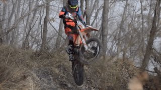 RAW 2 Stroke KTM exc 300 No Music [upl. by Hahnert428]