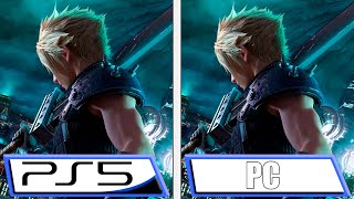 Final Fantasy VII REMAKE  PC vs PS5  Graphics Comparison [upl. by Anilec141]