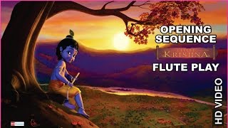 Little Krishna  Opening Sequence  Flute [upl. by Ynnavoeg]