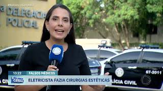 Eletricista é preso suspeito de realizar cirurgias em clínicas  Balanço Geral RJ [upl. by Earahs]