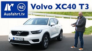 2019 Volvo XC40 T3 Momentum  Kaufberatung Test deutsch Review Fahrbericht Ausfahrttv [upl. by Riba]