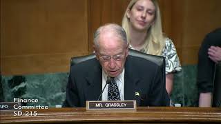 Grassley Questions Witnesses at Senate Finance Committee Hearing on Child Care [upl. by Naivart]