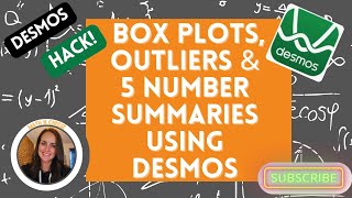 How To Use Desmos to Graph Box Plots Find a 5 Number Summary and Outliers [upl. by Olli833]