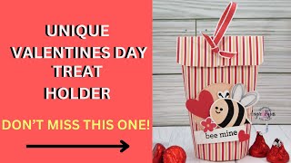 Beeutiful Valentine Treat Holder Tutorial A Musttry Diy For A Sweet Treat Inside [upl. by Nathanoj172]