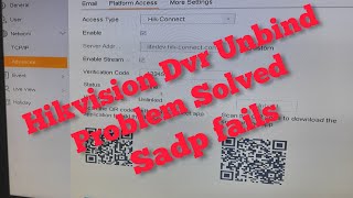 HOW TO UNBIND HIKVISION DVR  SADP FAILS TO UNBIND HVR 4O UNBIND 2023 [upl. by Artemisa117]