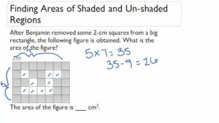 Finding Areas of Shaded and Unshaded Regions [upl. by Taveda]