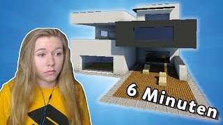 Modernes Haus in Minecraft bauen einfach [upl. by Yemerej]