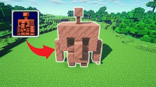 Minecraft COPPER GOLEM HEYKELİ YAPIMI  Minecraft Heykel Yapımı [upl. by Gill]