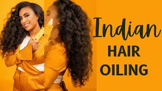 Indian Hair Oiling routine for hair growth [upl. by Haberman]