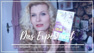 Das Experiment⚗️😱  Haare färben mit Schwarzkopf Pure Color  Mrs Rosarot🌹 [upl. by Klute210]