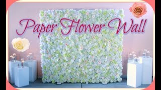 How to set up a 8x8 ft Paper Flower Backdrop for wedding or any event [upl. by Amri]