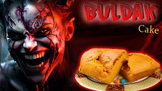 Extreme 3x Spicy Buldak Cake from Hell ♨️ [upl. by Yllek]