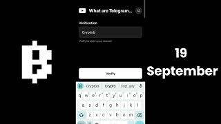 What are Telegram Mini Apps Blum Verification Code 19 September  Blum What are Telegram Mini Apps [upl. by Manda264]