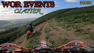 ENDURO WOR EVENTS CLATTER 31824 [upl. by Adlig]