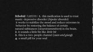 The Definition Of Lithobid [upl. by Boigie872]