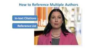 How to Reference Multiple Authors in APA Style [upl. by Mcgruter]