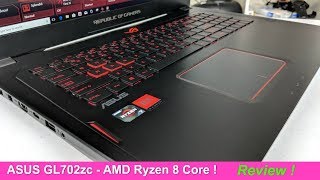 Asus GL702zc Review  Worlds 1st 8 Core Gaming Laptop  Game Give Away [upl. by Jonathan]