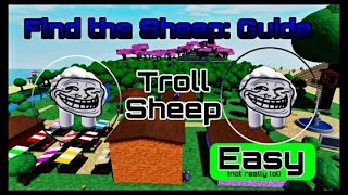 How to find quotTroll Sheepquot in Find the Sheep  Roblox [upl. by Aneel]