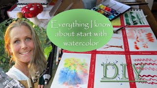 Literally EVERYTHING I know about to start with watercolor [upl. by Nrevel]