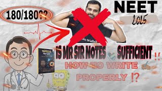 MR SIR NOTES ARE SUFFICIENT ⁉️  PHYSICS MED EASY REVIEW  HOW TO MAKE MR SIR NOTES [upl. by Ahsiekat]