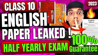 English Paper Leaked Half Yearly Class 10 [upl. by Enileqcaj]