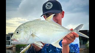 Noosa Topwater GTs and Bass  Fishing noosa river and everglades [upl. by Ocinemod551]