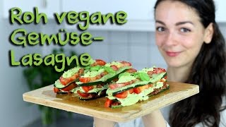 Roh vegane GemüseLasagne  glutenfrei gesund amp lecker [upl. by Ettelrac]