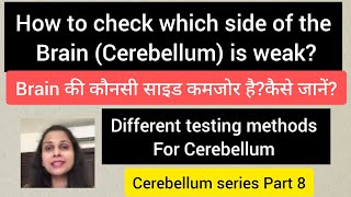 How to check which side of the brain cerebellum is weakBrain testbrain dominanceseries part 8 [upl. by Ahtelat445]