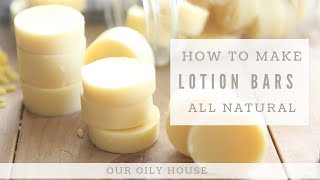 Homemade Lotion Bars with Essential Oils [upl. by Marlee]