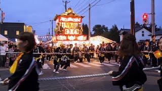 令和6年 8月20日 田名部神社例大祭 山車五町引き（夜間運行） [upl. by Aronael490]