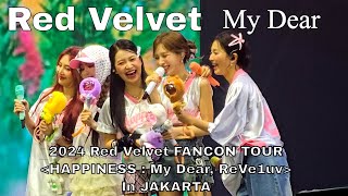 4K 60P Red Velvet My Dear Fancam  HAPPINES  My Dear ReVe1uv in Jakarta 240907 [upl. by Luar]