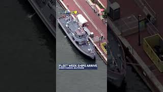 Ships arrive for Maryland Fleet Week amp Flyover [upl. by Attelahs]