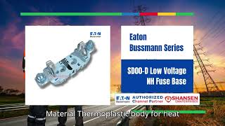 Eaton Bussmann Series SD00 D Low Voltage NH Fuse Base [upl. by Airetas]