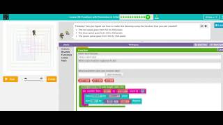 Codeorg  Lesson 29 Functions with Parameter in Artist w Solutions EXPRESS COURSE [upl. by Atinaej]