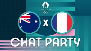 Australia v France  Womens Olympic Basketball Tournament Paris 2024  Chat Party ⚡🏀 [upl. by Nniuq267]