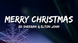 Merry Christmas Ed Sheeran Elton John lyrics music EdSheeran EltonJohn [upl. by Desi]