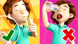 The RIGHT way to drink a smoothie  The Fixies  Animation for Kids [upl. by Stefania]