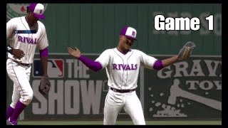 2055 NLCS Game 1  California Condors  Boston Rivals  MLB The Show 22 [upl. by Nuahsal]